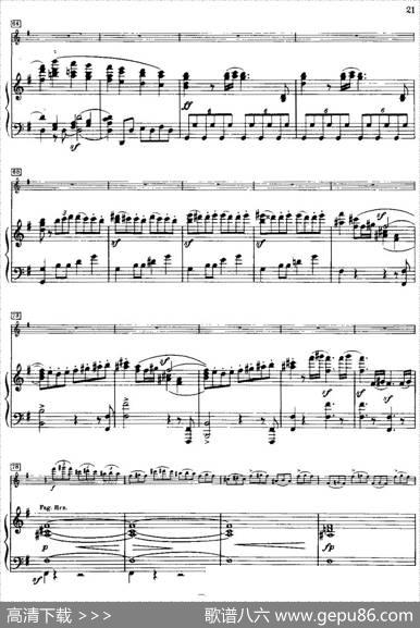 g小调小提琴协奏曲Op.26（III、Finale、小提琴+钢琴伴奏）|马克斯·布鲁赫