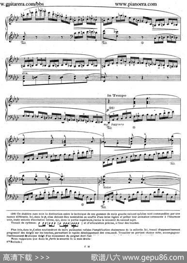 BalladeNo.4infMinorOp.52（f小调第四叙事曲）|肖邦-chopin曲、柯尔托教学版