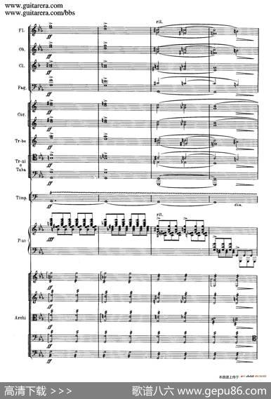 c小调第二钢琴协奏曲Op.18（第一乐章总谱·P28——36）|谢尔盖·拉赫玛尼诺夫(SergeiRachmaninov）