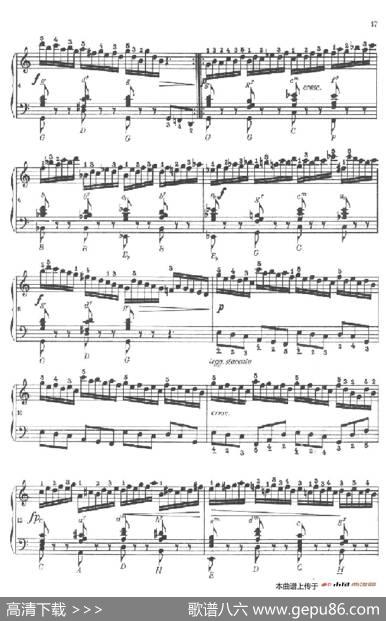 《车尔尼手风琴练习曲集》第Ⅱ册（第5——8首）