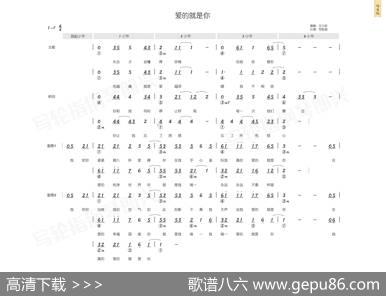 爱的就是你（简和谱） - 王力宏|王力宏