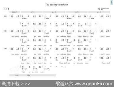 youaremysunshine（简和谱） - JimmieDavisJimmieDavis|JimmieDavis