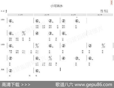 小河淌水（简和谱） - 尹宜公|尹宜公