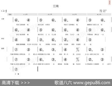 江南（简和谱） - 林秋离|林俊杰