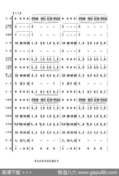 北京喜讯到边寨（管弦乐总谱）|郑路马洪业曲