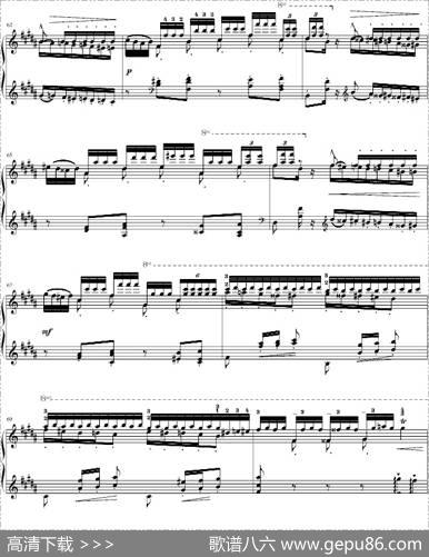 钟（帕格尼尼大练习曲III、吴锦云制谱版）