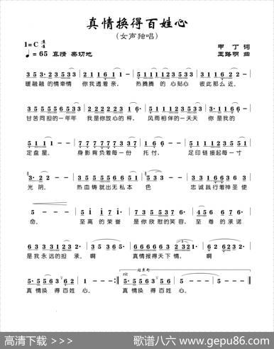 真情换得百姓心 - 甲丁|王路明