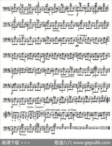 PIATTI12Caprices之9（大提琴）
