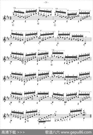 他雷加12首练习曲之11