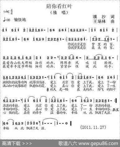 陪你看红叶 - 漠沙|王培林