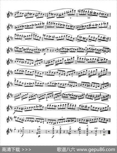 开塞（KAYSER36首小提琴练习曲之35）