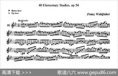 40首小提琴初级技巧练习曲之16|弗朗茨·沃尔法特