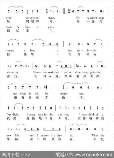 回忆（音乐剧《猫》选曲）
