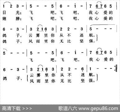 飞吧，鸽子（洪源词王立平曲） - 洪源|王立平