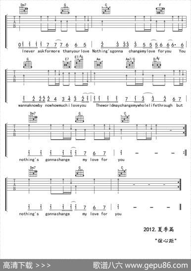 Nothing'sgonnachangemyloveforyou（此爱永不变）