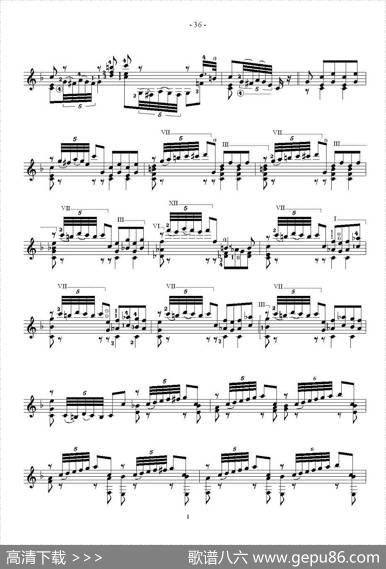 索尔·克斯特26首练习曲之16——20