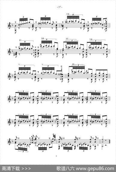 索尔·克斯特26首练习曲之16——20
