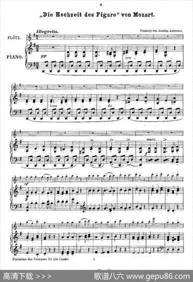 Opern-Transcriptionen.Op.45-1（长笛+钢琴伴奏）