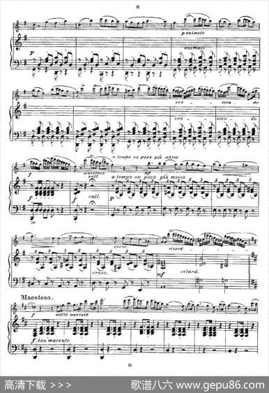 Opern-Transcriptionen.Op.45-2（长笛+钢琴伴奏）