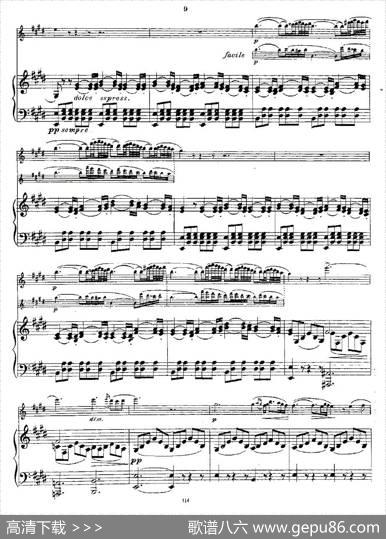 Opern-Transcriptionen.Op.45-2（长笛+钢琴伴奏）