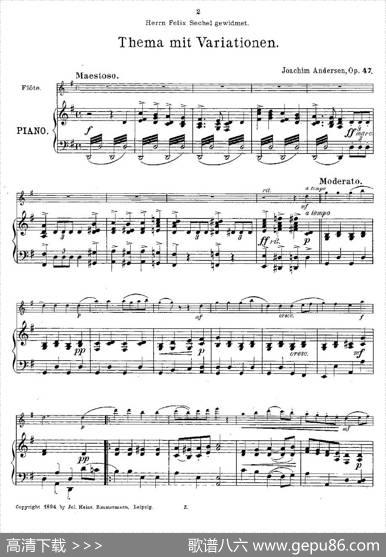SolovortragfurjungeFlotenspieler.Op.47（长笛+钢琴伴奏）