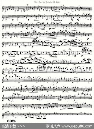 ThreeEasyDuets,Op.102之第二长笛（三首简易重奏曲作品102号）|Tulou（图露）