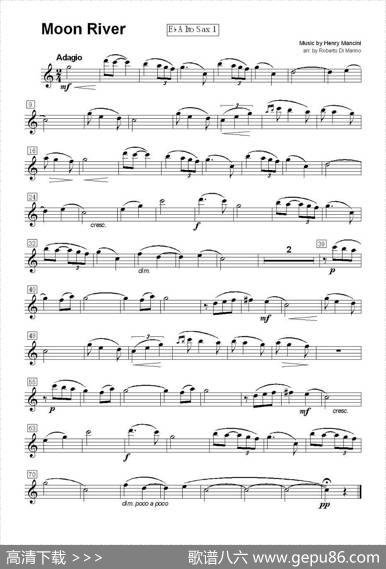 MoonRiver（月亮河）（四重奏）