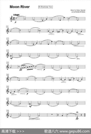 MoonRiver（月亮河）（四重奏）