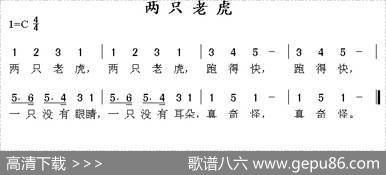 两只老虎