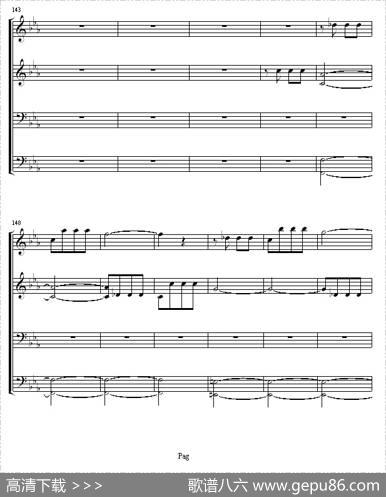 命运交响曲（四手联弹）