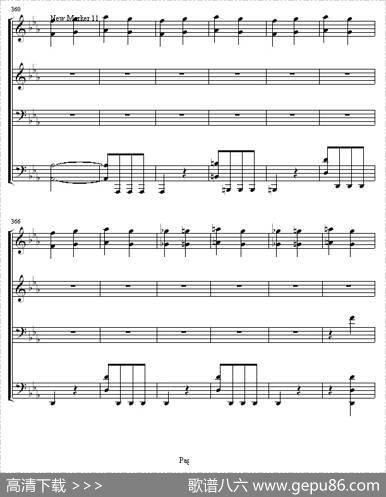 命运交响曲（四手联弹）