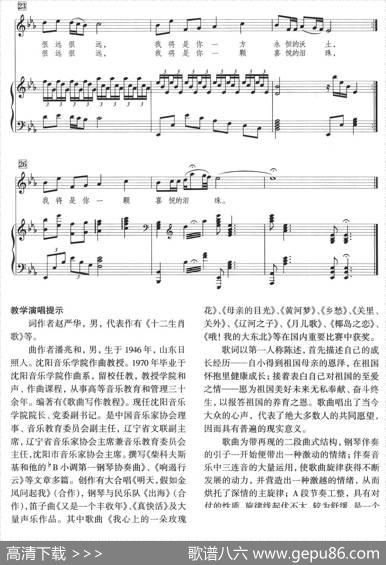 祖国，我是你的（正谱） - 赵严华|潘亮和