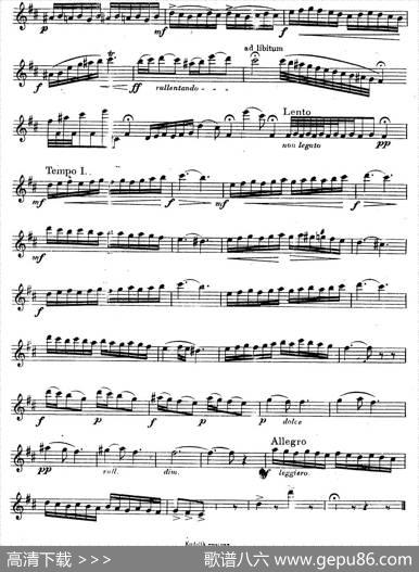 奇特克-萨克斯练习曲之三（ETUDYPROSAXOPHON-FRZITRK.op.3）