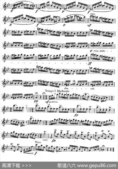 奇特克-萨克斯练习曲之四（ETUDYPROSAXOPHON-FRZITRK.op.3）