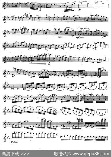 奇特克-萨克斯练习曲之16（ETUDYPROSAXOPHON-FRZITRK.op.3）