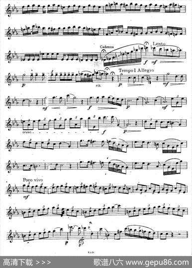 奇特克-萨克斯练习曲之16（ETUDYPROSAXOPHON-FRZITRK.op.3）