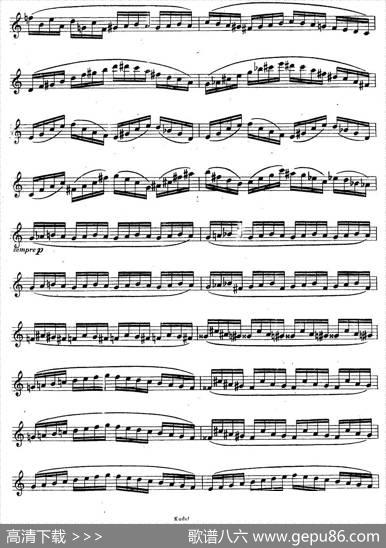 奇特克-萨克斯练习曲之18（ETUDYPROSAXOPHON-FRZITRK.op.3）
