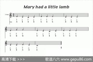 Maryhadalittlelamb（玛丽有只小羊羔）（布鲁斯）