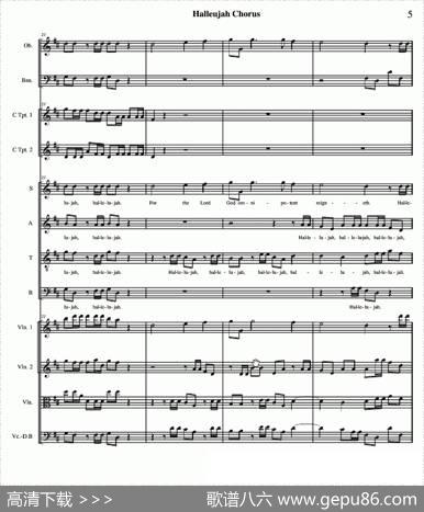 哈利路亚总谱1-10（HalleujahChorus） - cerge-Frederic|Handel