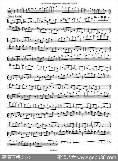 ZinnRegimenSax2009练习曲