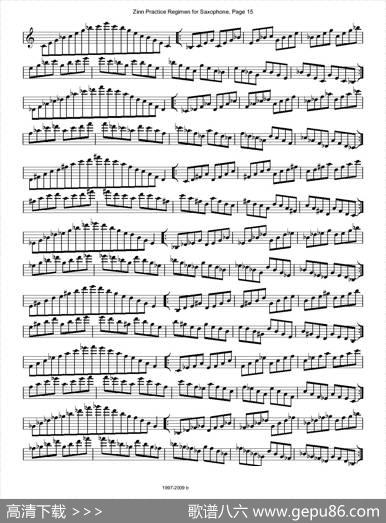 ZinnRegimenSax2009练习曲