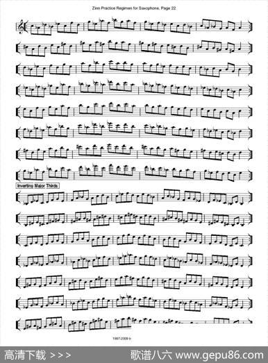 ZinnRegimenSax2009练习曲