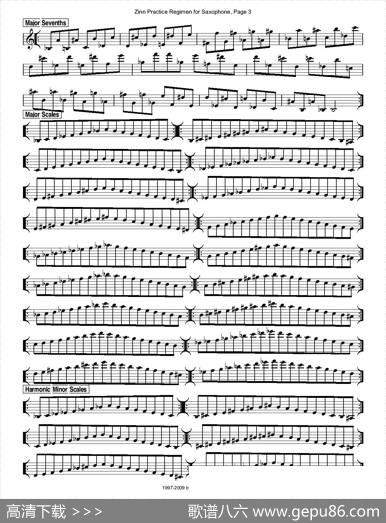 ZinnRegimenSax2009练习曲