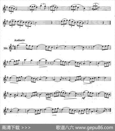 萨克斯练习曲合集（1—27）三连音练习