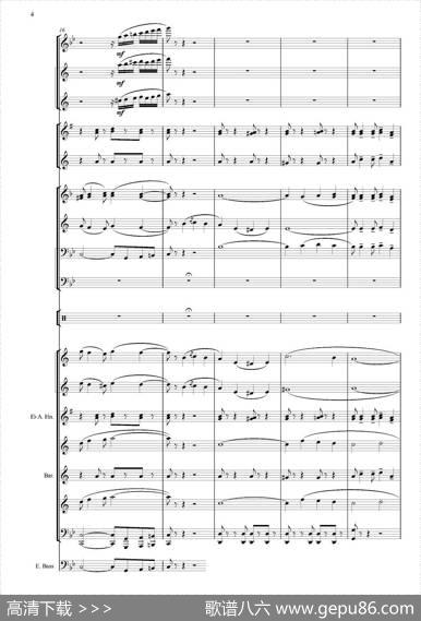 Черныеглаза（探戈舞曲）（合奏、俄罗斯原版谱）