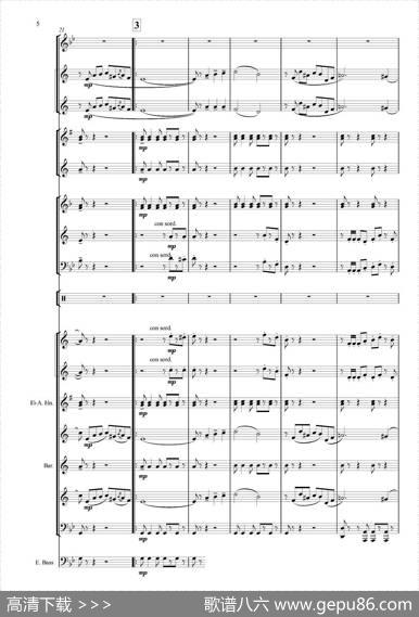 Черныеглаза（探戈舞曲）（合奏、俄罗斯原版谱）