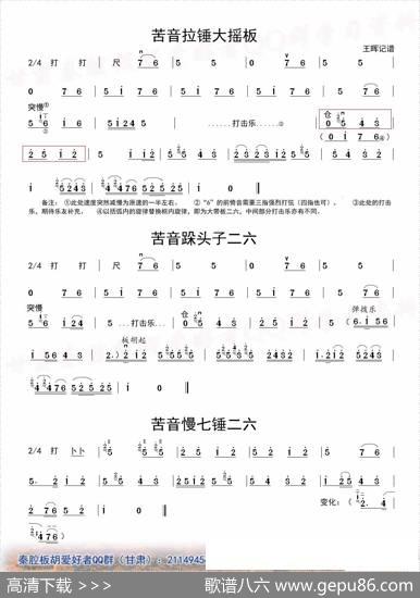 [秦腔]二六板板头（板胡）|王晖