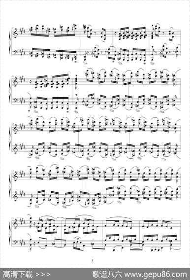 离别（练习曲OP10No3）