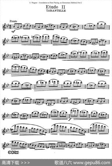 长笛演奏基础教程练习（Etude2）|E·Wagner（E·韦格）