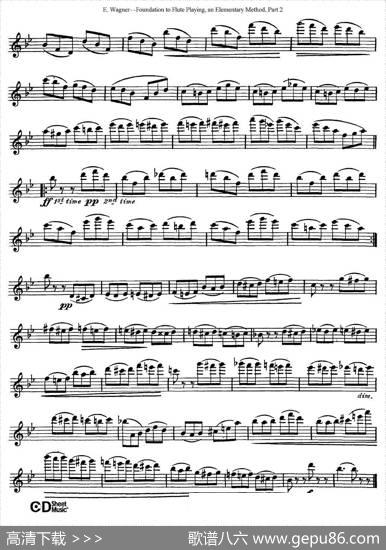 长笛演奏基础教程练习（Etude2）|E·Wagner（E·韦格）